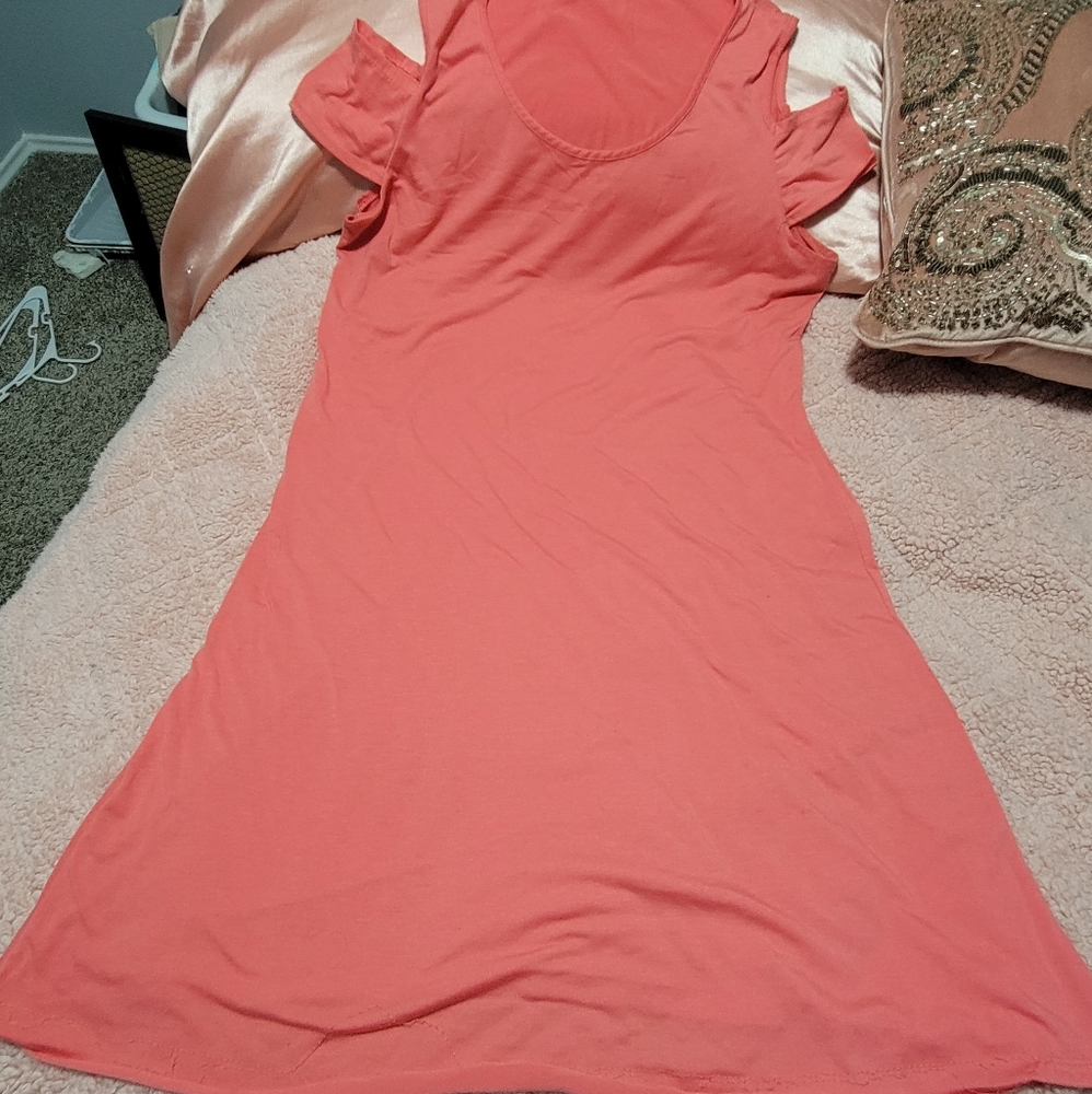 Cold shoulder dress
